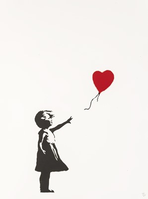 Lot 292 - Banksy (British 1974-), 'Girl With Balloon', 2004