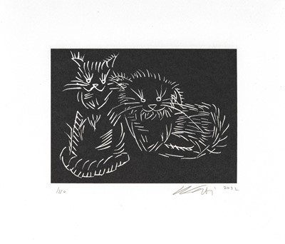 Lot 146 - Ai Weiwei (Chinese 1957-), 'Cats (Black)', 2022