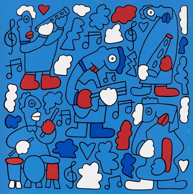 Lot 351 - Thierry Noir (French 1958-), 'The Show Must Go On', 2015