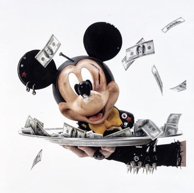 Lot 206 - Gerard Rancinan (French 1953-), 'Head Of Mickey', 2012