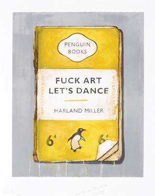 Lot 212 - Harland Miller (British 1964-), 'Fuck Art Let's Dance & Fuck Dancing Let's Fuck (Diptych)', 2011