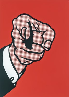Lot 258 - Roy Lichtenstein (American 1923-1997), 'Finger Pointing', 1973