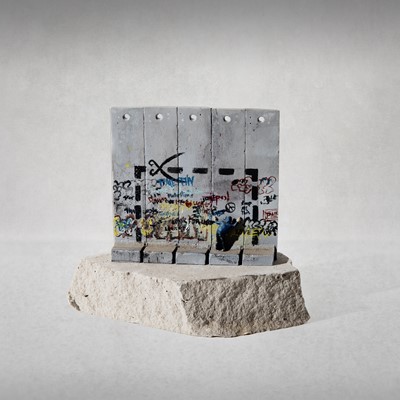 Lot 84 - Banksy (British 1974 -), Walled Off Hotel - Five-Part Souvenir Wall Section (Cut It Out)