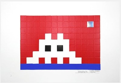 Lot 302 - Invader (French 1969-), 'Home Neptune', 2010