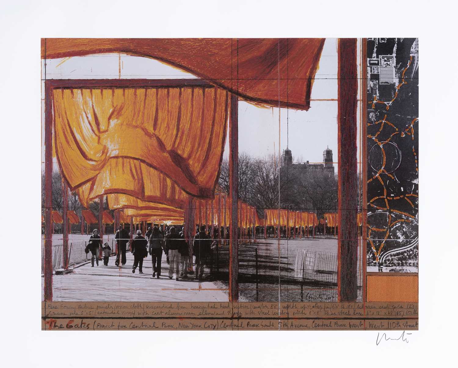 Lot 17 - Christo (Bulgarian 1935-2020), 'The Gates, Project For Central Park, New York City', 2004