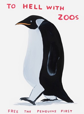 Lot 194a - David Shrigley (British 1968-), 'To Hell With Zoos', 2021