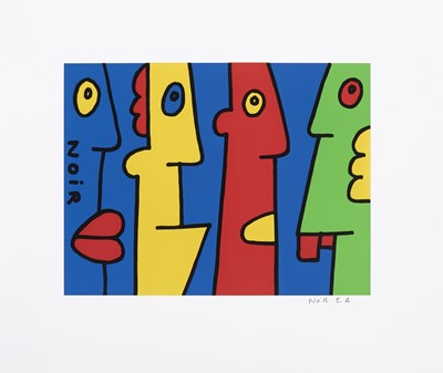 Lot 299 - Thierry Noir (French 1958-), 'Yes Or Noir', 2003