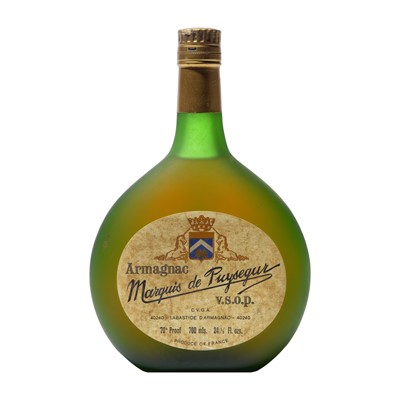 Lot 223 - 5 bottles Marques de Puysegur VSOP Armagnac Believed 1970s/80s