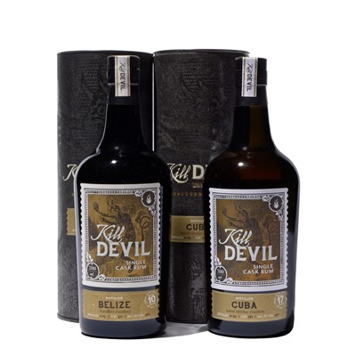 Lot 230 - 2 bottles Mixed Kill Devil Single Cask Rum