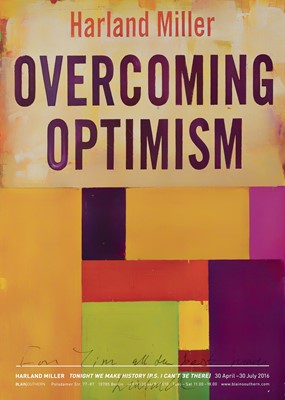 Lot 44 - Harland Miller (British 1964-), 'Overcoming Optimism', 2016