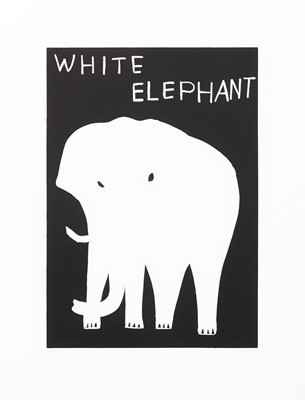 Lot 48 - David Shrigley (British 1968-), White Elephant, 2021