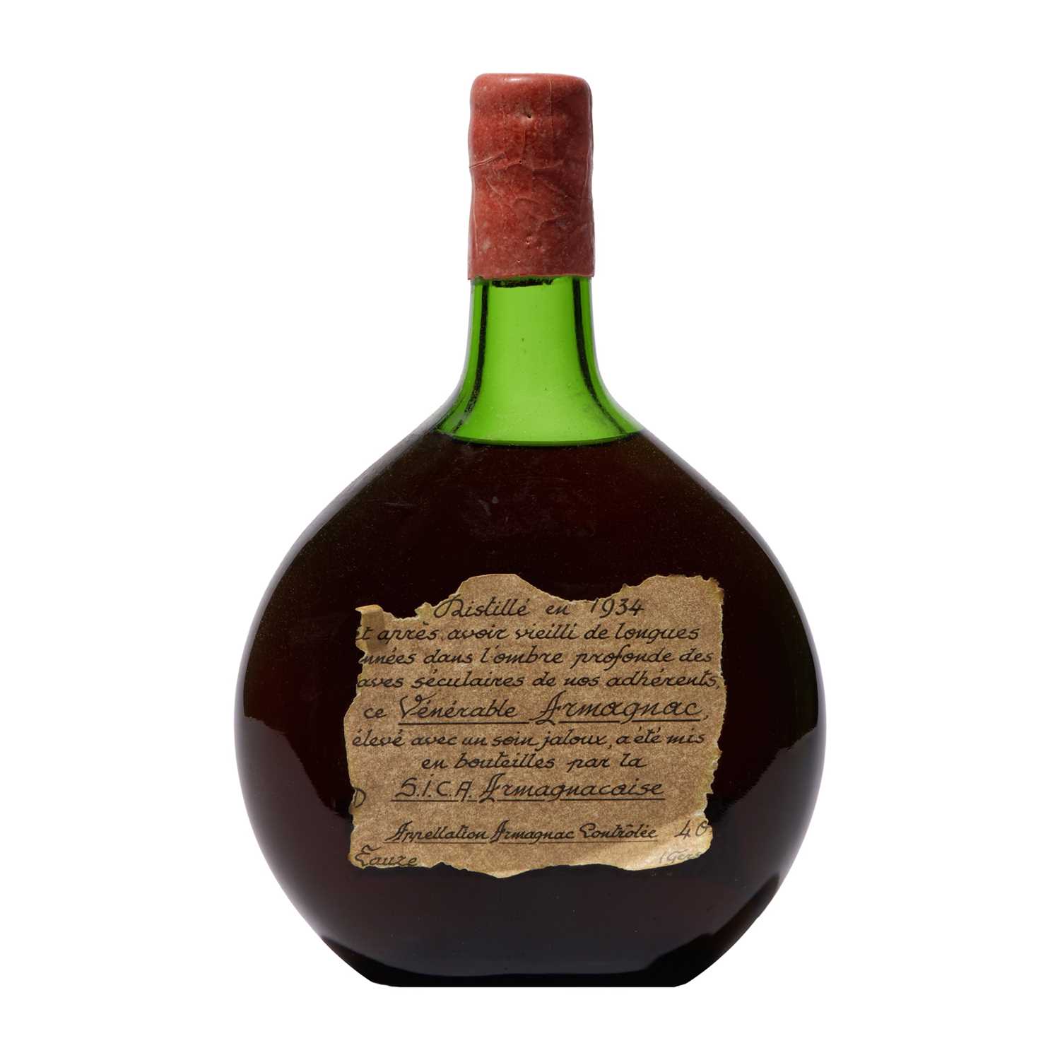 Lot 219 - 1 bottle 1934 Armagnac