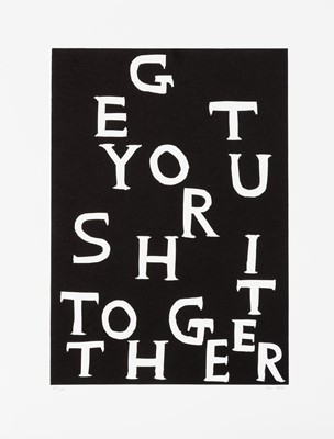 Lot 47 - David Shrigley (British 1968-), 'Get Your Shit Together', 2021