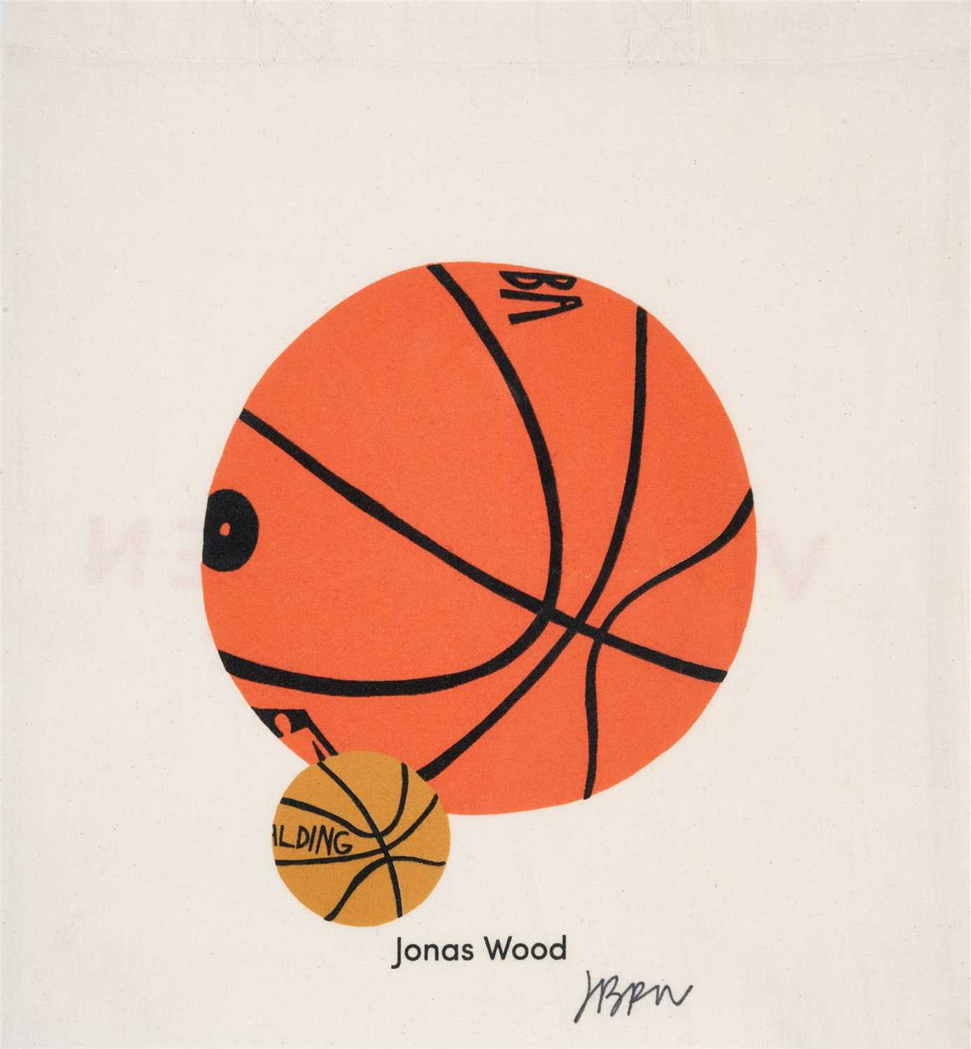 Lot 71 - Jonas Wood (American b.1977), 'Basketball', 2017