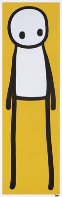 Lot 202 - Stik (British 1979-), ‘Standing Figure (Book) (Yellow)’, 2015