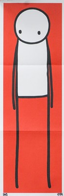 Lot 201 - Stik (British 1979-), 'Standing Figure (UK Big Issue Red), 2013