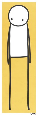 Lot 206 - Stik (British 1979-), 'Standing Figure (UK Big Issue Yellow), 2013