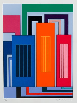 Lot 276 - Peter Halley (American 1953-), 'Three Prisons', 2002