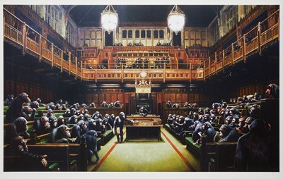 Lot 273 - Banksy (British 1974-), ‘Monkey Parliament', 2009