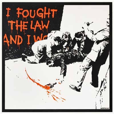 Lot 374 - Banksy (British b.1974), 'I Fought The Law', 2004