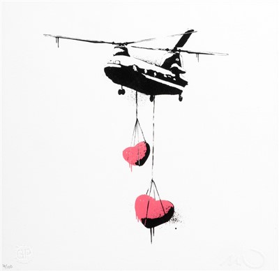 Lot 215 - Martin Whatson (Norwegian b.1984), ‘Mini Chinook Hearts (Pink)’
