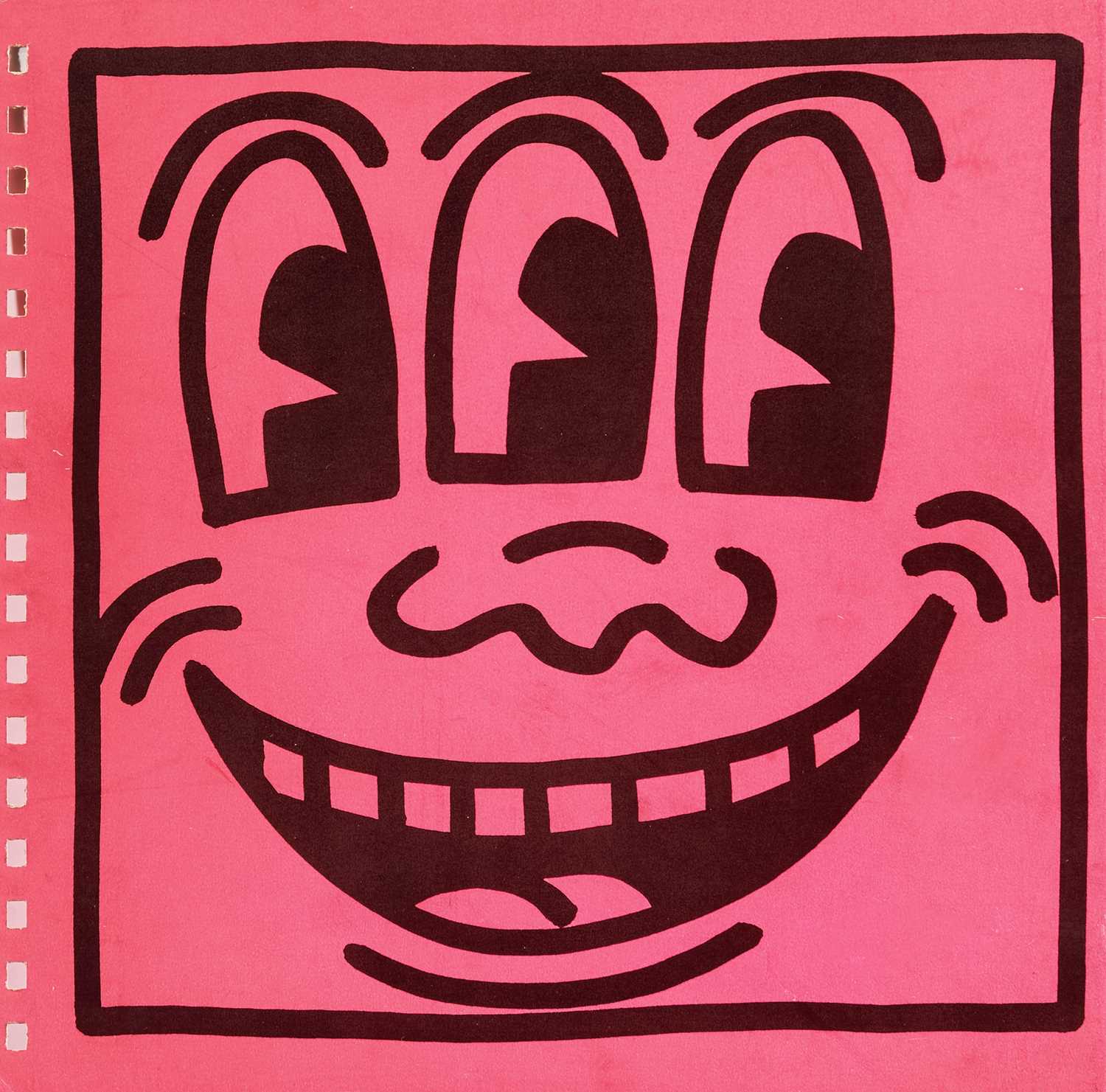 Lot 132 - Keith Haring (American 1958-1990), 'Three Eyes (Book Cover)', 1982