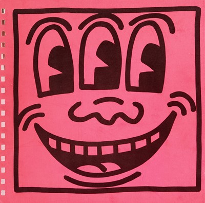 Lot 132 - Keith Haring (American 1958-1990), 'Three Eyes (Book Cover)', 1982