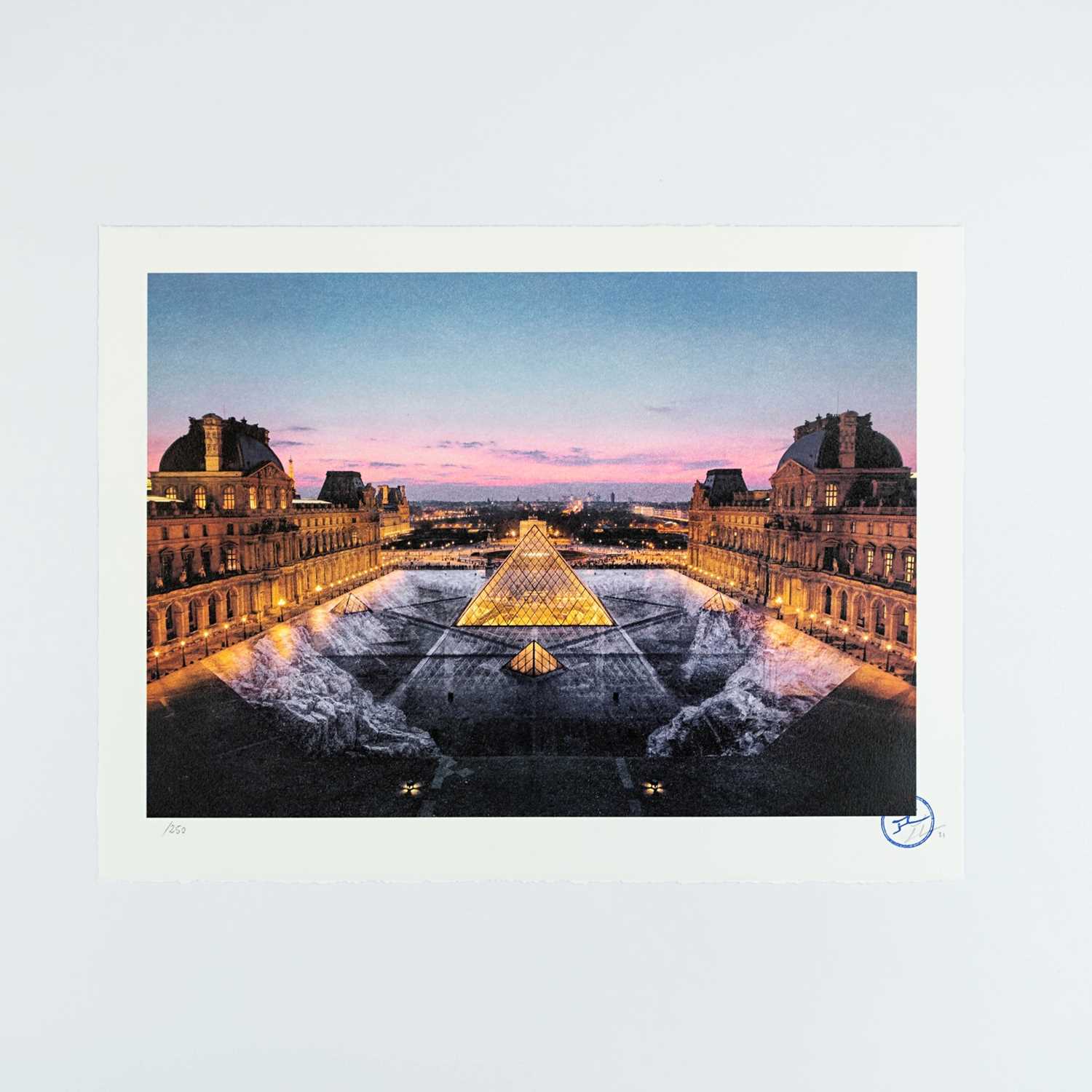 Lot 53 - JR (French 1983-), 'Louvre 29 Mars 2019, 19h45', 2021