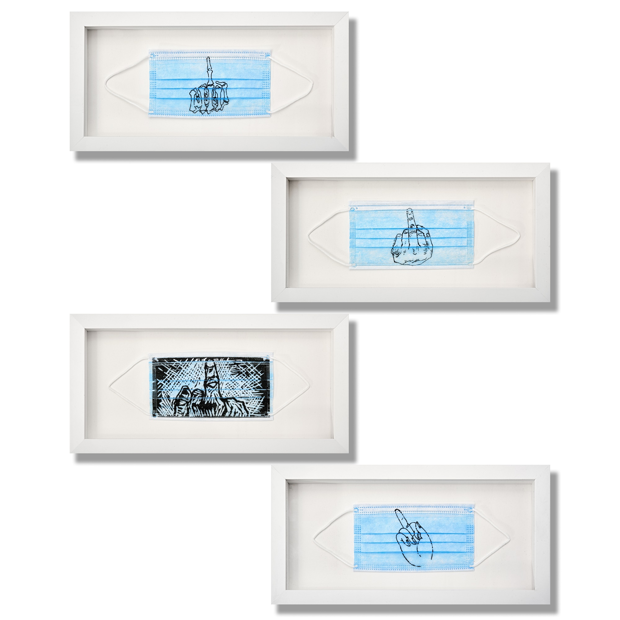 Lot 4 - Ai Weiwei (Chinese 1957-), 'Mask (Set Of Four)'