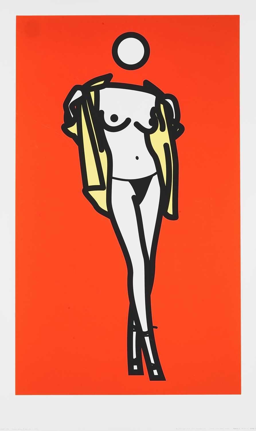 Lot 56 - Julian Opie (British 1958-), 'Woman Taking Off Man's Shirt. 5', 2003
