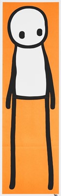 Lot 154 - Stik (British 1979-), ‘Standing Figure (Book) (Orange)’, 2015