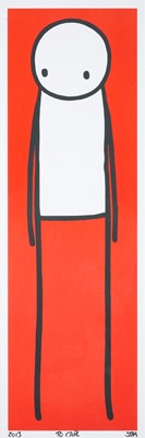 Lot 294 - Stik (British 1979-), 'Standing Figure (Unfolded UK Big Issue Red), 2013