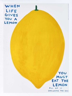Lot 25 - David Shrigley (British 1968-), 'When Life Gives You A Lemon', 2021
