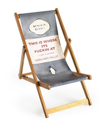Lot 63 - Harland Miller (British 1964-), 'This is Where It's Fucking At (Deck Chair)', 2013