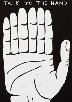 Lot 49 - David Shrigley (British 1968-), 'Talk To The Hand', 2021