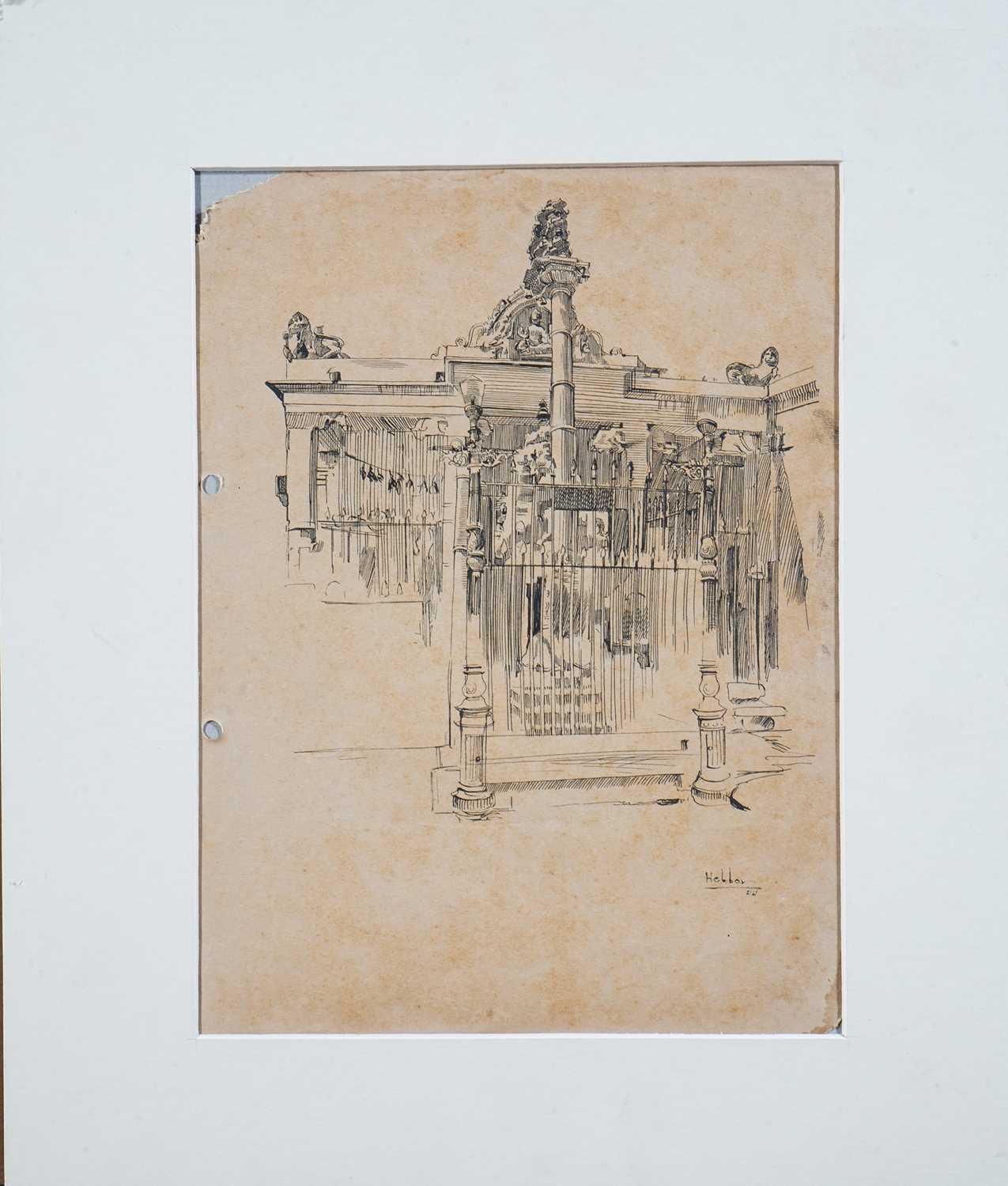 Lot 296 - Krishna Kattingeri Hebbar (Indian b.1911-d.1996), Untitled, c1940s