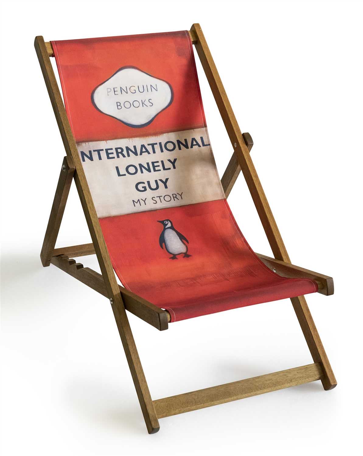 Lot 34 - Harland Miller (British b.1964), 'International Lonely Guy (Deck Chair)', 2013