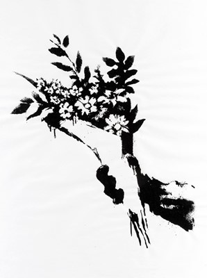 Lot 141 - Banksy (British 1974-), 'GDP Flower Thrower', 2019