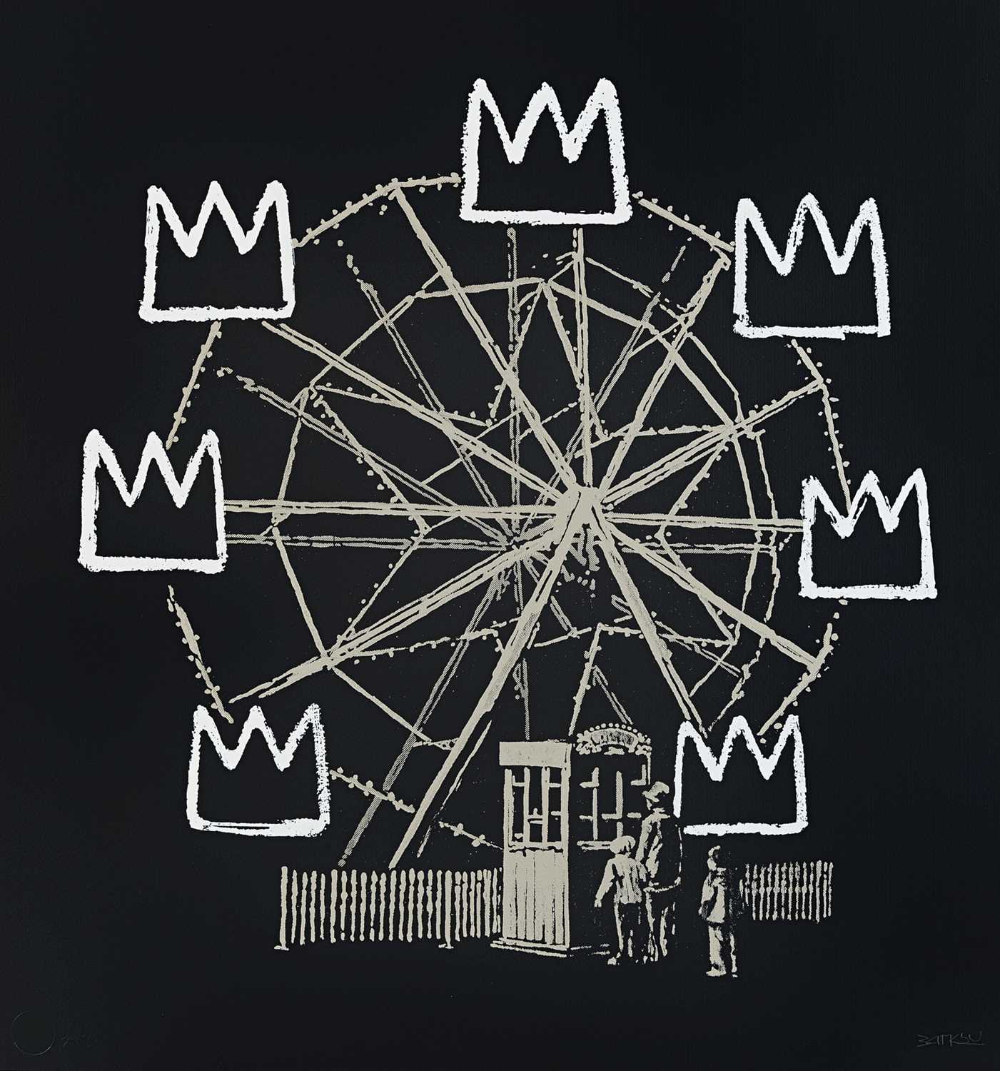 Lot 274 - Banksy (British 1974-), 'Banksquiat (Black)', 2019