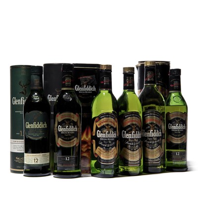 Lot 254 - 6 bottles Mixed Glenfiddich
