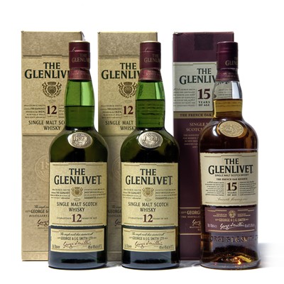 Lot 161 - 3 bottles Mixed Glenlivet