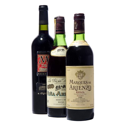Lot 88 - 5 bottles Mixed Rioja and Chile