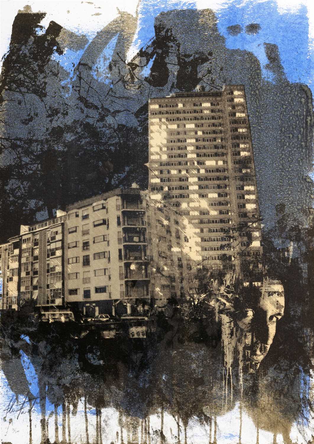 Lot 291 - Vhils (Portuguese b.1987) 'Periferia Uniforme' 2009