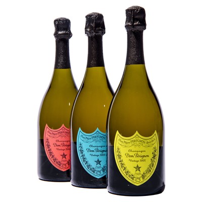 Lot 211 - 6 bottles 2002 Dom Perignon Andy Warhol Edition