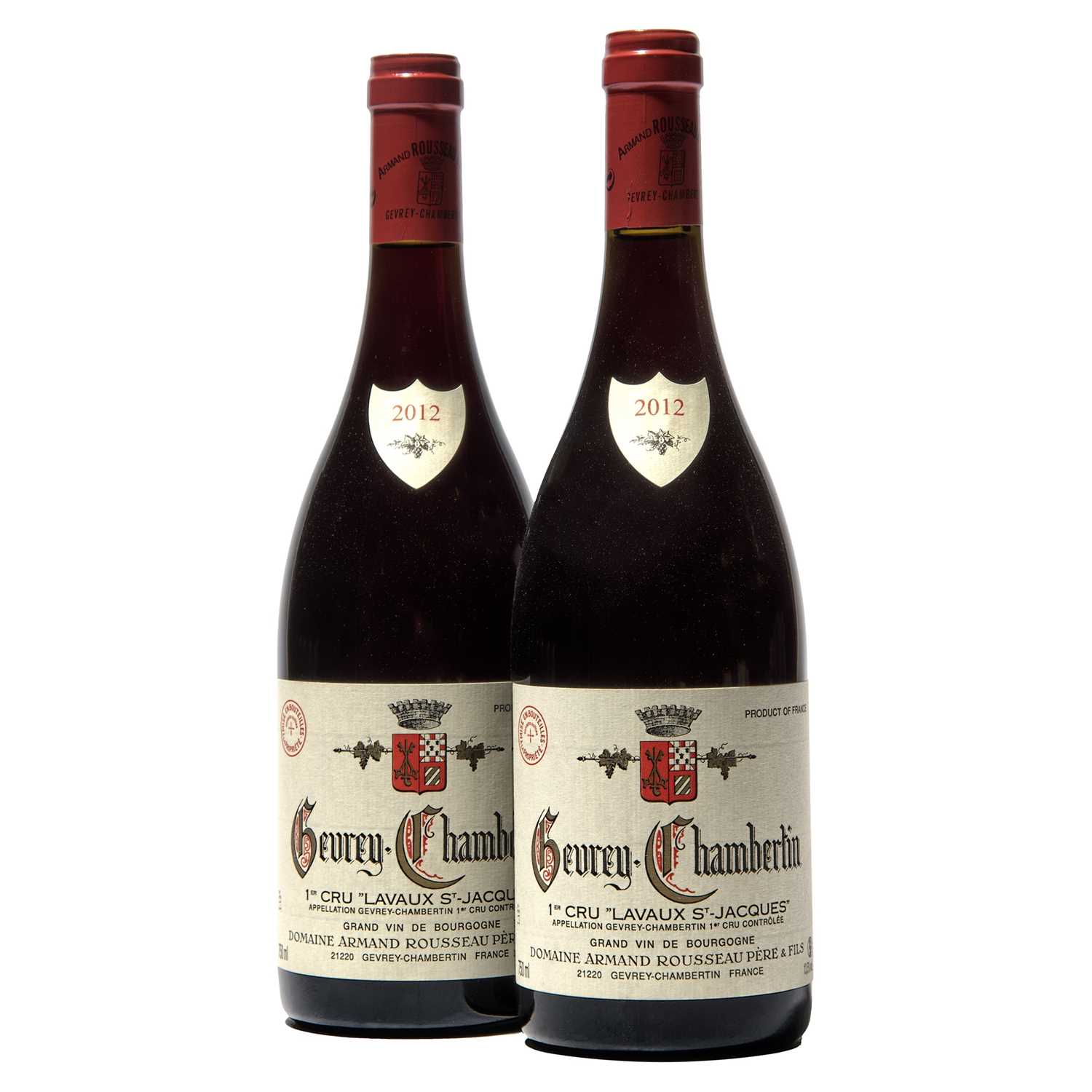 Lot 59 - 2 bottles 2012 Gevrey-Chambertin Lavaux-St.Jacques Rousseau