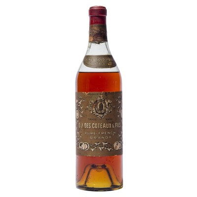 Lot 140A - 1 bottle 1865 O J des Coteaux Finest Old Liqueur Brandy