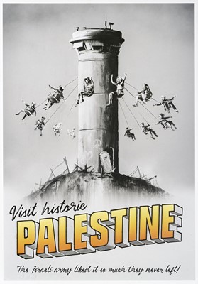 Lot 97 - Banksy (British 1974-), 'Visit Historic Palestine', 2018