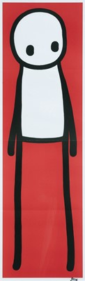 Lot 158 - Stik (British 1979-), 'Standing Figure (Red)', 2015