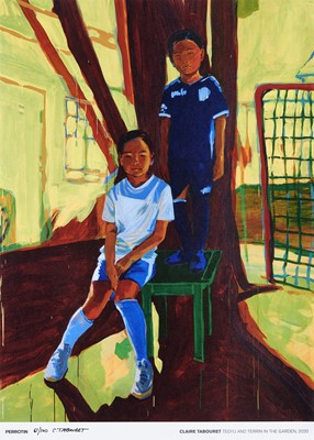 Lot 20 - Claire Tabouret (French 1981-), 'Tegyu And Terrin In The Garden', 2020