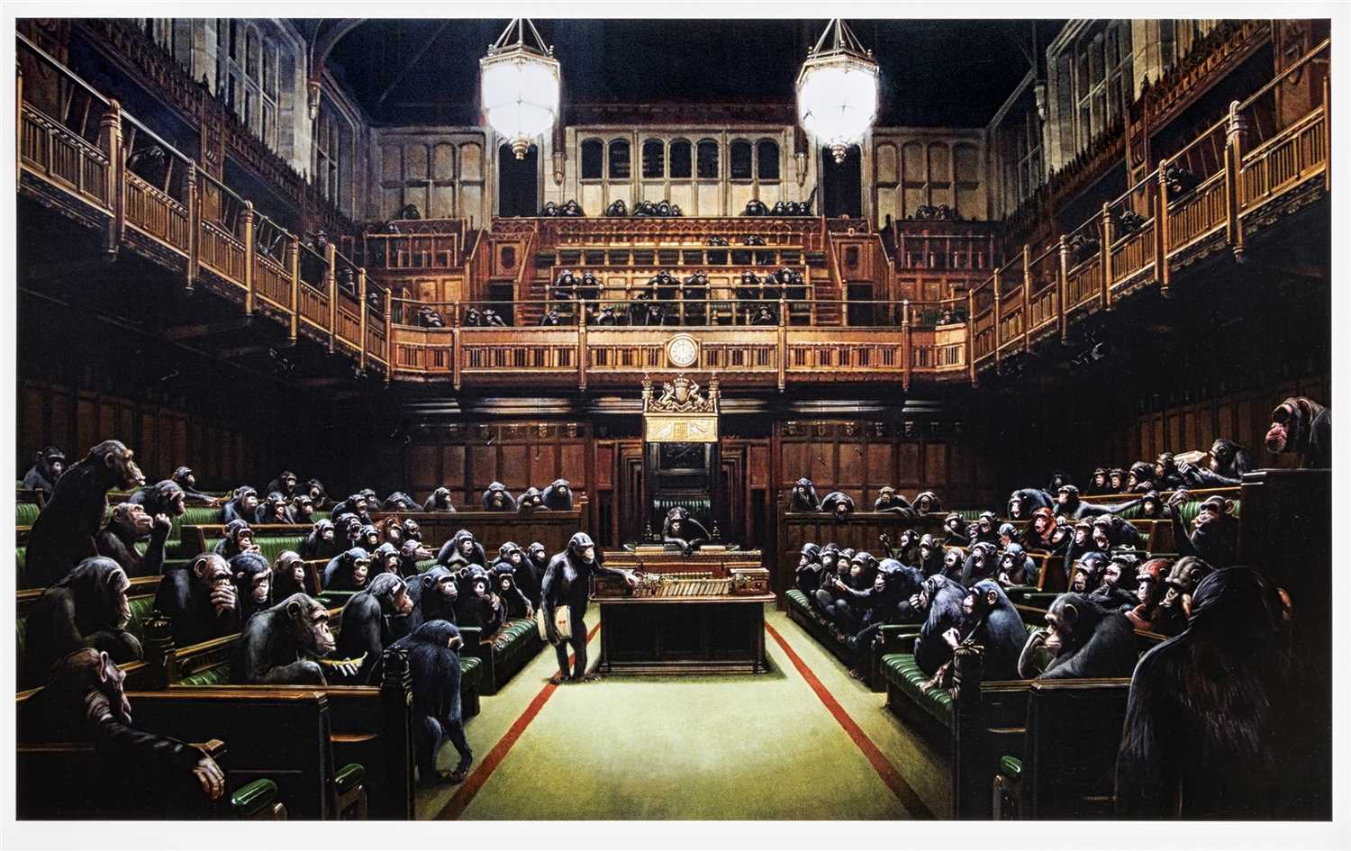 Lot 131 - Banksy (British b.1974), ‘Monkey Parliament’, 2009
